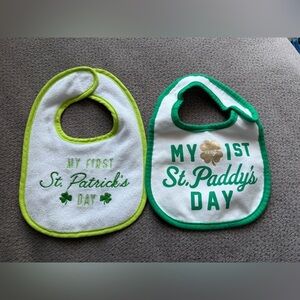 St. Patrick’s day bibs my 1st St. Patrick’s Day‎